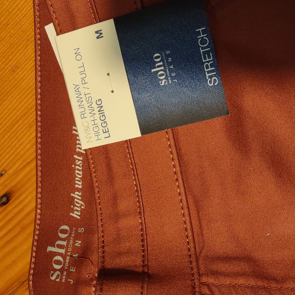 Nwt new York co Soho high waist/ pull on legging sz m - Picture 2 of 3